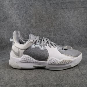 Nike Shoes Mens 10 Basketball Sneakers Athletic Trainer PG 5 TB Wolf Grey Sport